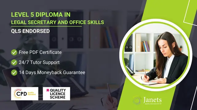 Diploma in Legal Secretary and Office Skills at QLS Level 5
