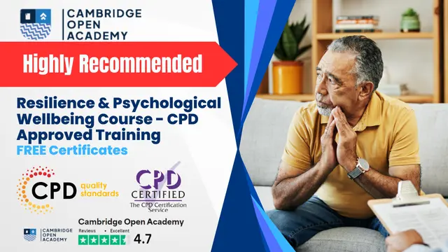 Resilience & Psychological Wellbeing Course - CPD Approved Training