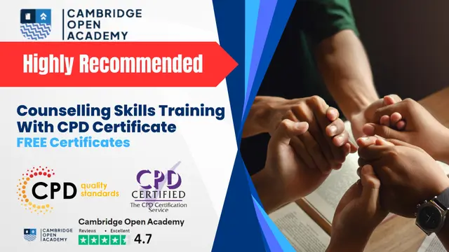 Counselling Skills Training With CPD Certificate 