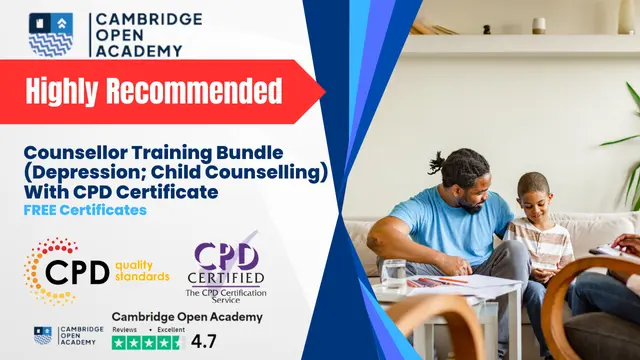Counsellor Training Bundle (Depression; Child Counselling) With CPD Certificate 