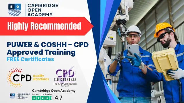 PUWER & COSHH - CPD Approved Training