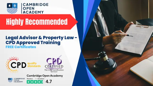 Legal Advisor & Property Law - CPD Approved Training