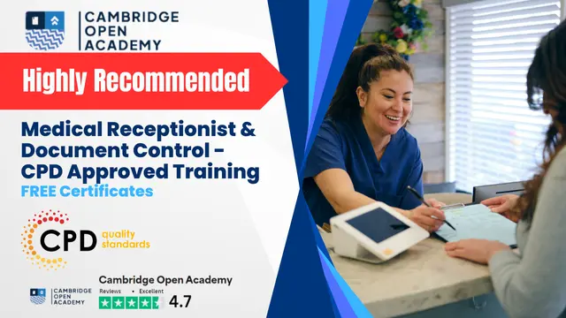Medical Receptionist & Document Control - CPD Approved Training