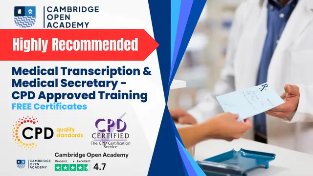 Medical Transcription & Medical Secretary - CPD Approved Training
