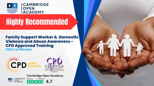 Family Support Worker &  Domestic Violence and Abuse Awareness - CPD Approved Training