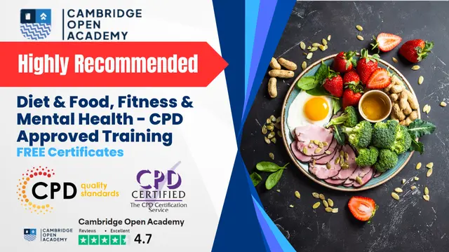 Diet & Food, Fitness & Mental Health - CPD Approved Training