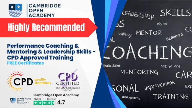 Performance Coaching & Mentoring & Leadership Skills - CPD Approved Training