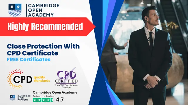 Close Protection With CPD Certificate