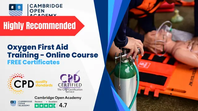 Oxygen First Aid Training - Online Course - CPD Certificate 