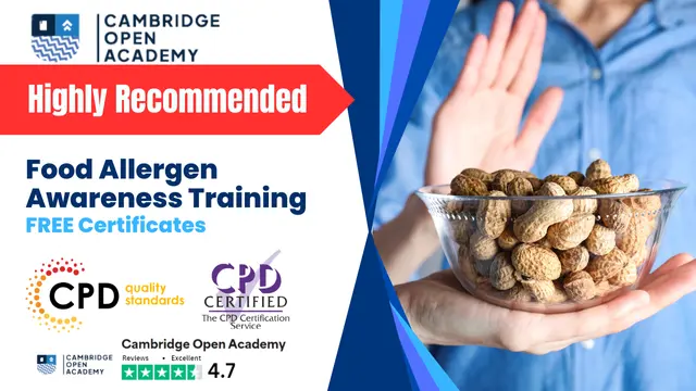 Food Allergen Awareness Training - CPD Certificate