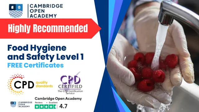 Food Hygiene and Safety Level 1 - CPD Certificate 