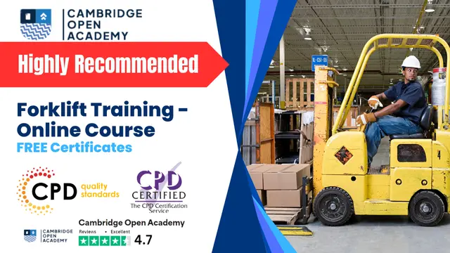 Forklift Training - Online Course - CPD Certificate 