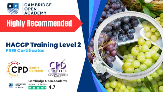 HACCP Training Level 2 - CPD Certificate 