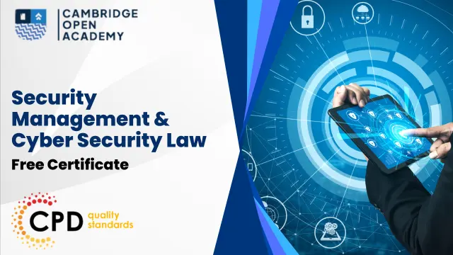 Security Management & Cyber Security Law - CPD Approved Training