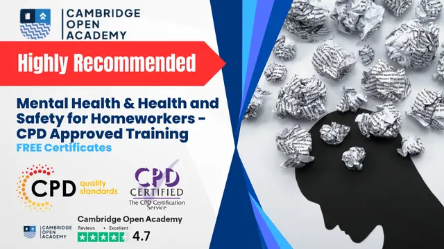 Mental Health & Health and Safety for Homeworkers - CPD Approved Training