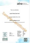 Regulated Ofqual certificate