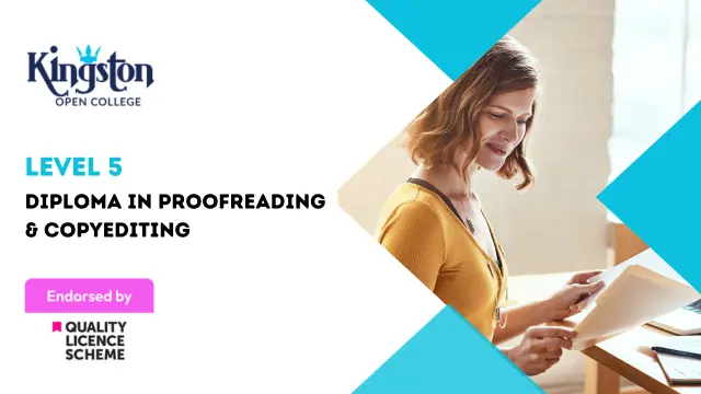 Level 5 Diploma in Proofreading & Copyediting  - QLS Endorsed