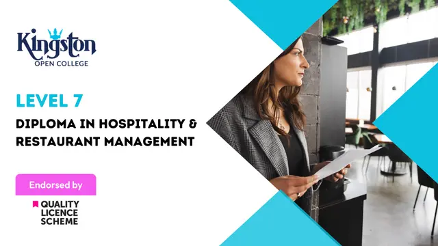Level 7 Diploma in Hospitality & Restaurant Management - QLS Endorsed