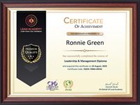 Certificate of Achievement - CPD UK and IPHM