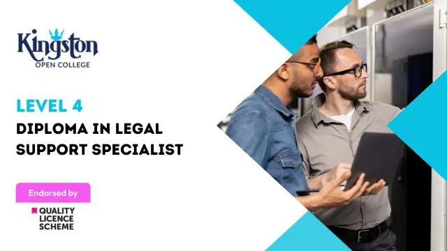 Level 4 Diploma in Legal Support Specialist - QLS Endorsed