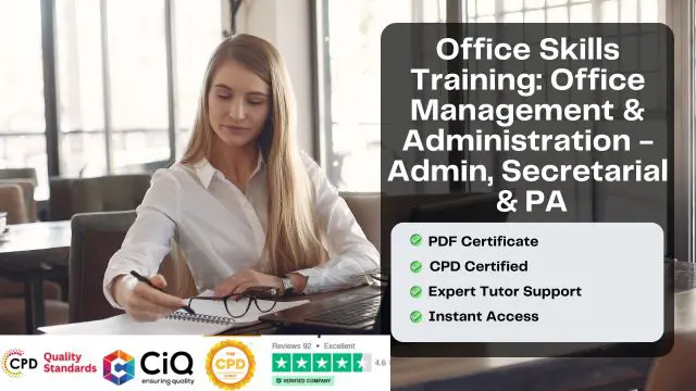 Office Skills Training: Office Management & Administration - Admin, Secretarial & PA