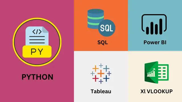 Data Analytics with Python, Power BI, Tableau, SQL & Vlookup - CPD Accredited Program