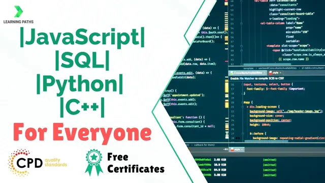 JavaScript || SQL || Python || C++ for Beginner to Advance Complete Guide