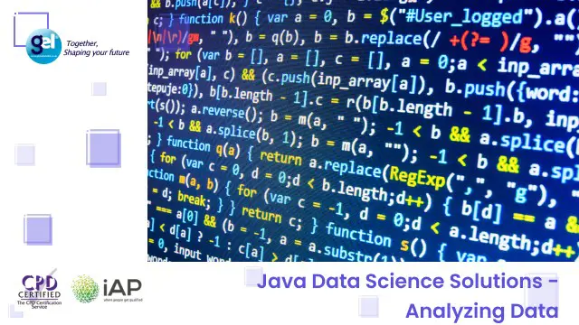 Java Data Science Solutions - Analyzing Data