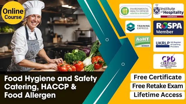 Level 1, 2 & 3 Diploma in Food Hygiene and Safety for Catering with HACCP & Food Allergen