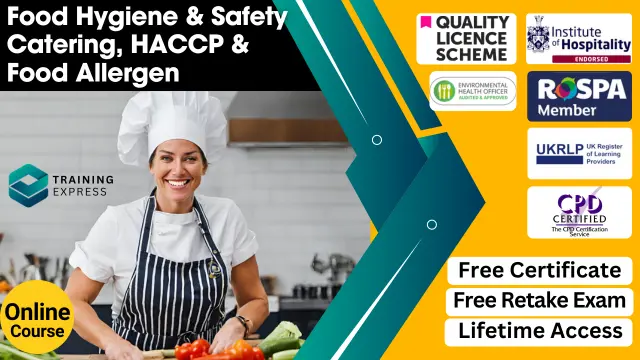 Level 1, 2 & 3 Diploma in Food Hygiene and Safety for Catering with HACCP & Food Allergen
