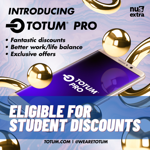 Apply for a Totum Pro student discount card.