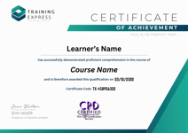 Training Express Certificate