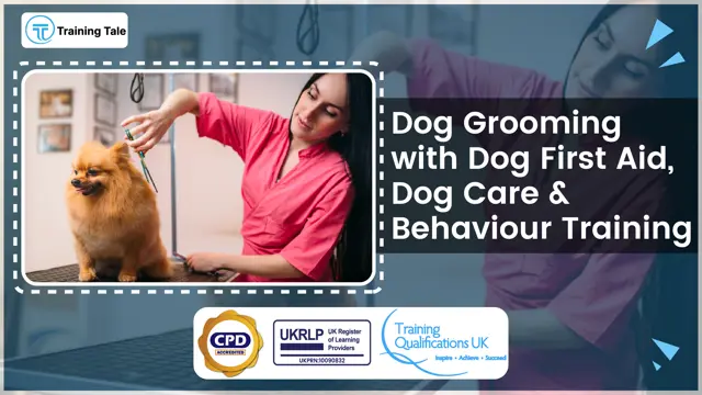 Dog Grooming with Dog First Aid, Dog Care & Behaviour Training- CPD Certified