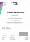 Quality Licence Scheme Awards Sample Certificate