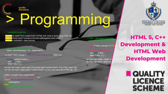 HTML 5, C++ Development & HTML Web Development