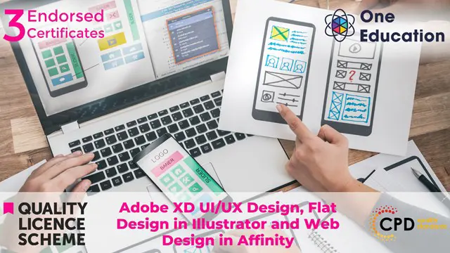 Adobe XD UI/UX Design, Flat Design in Illustrator and Web Design in Affinity