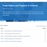 Food Safety and Hygiene in Schools Unit 