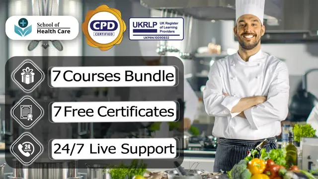 Professional Chef, Food hygiene, Hospitality & Catering Management Diploma Level 5 & 3
