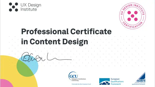 Level 7 Professional Certificate in Content Design