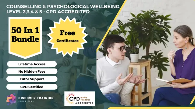 Counselling & Psychological Wellbeing Level 2,3,4 & 5 - CPD Accredited