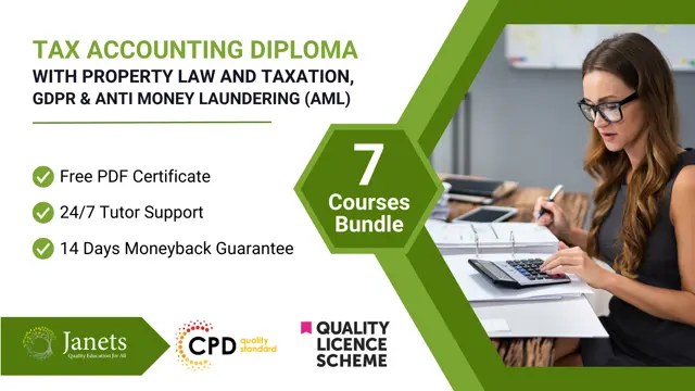 Tax Accounting Diploma with Property Law and Taxation, GDPR & Anti Money Laundering (AML)
