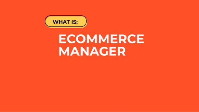 E-commerce Manager Essentials