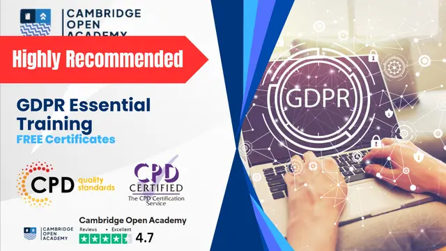 Data Protection (GDPR) Essential Training- CPD Certified