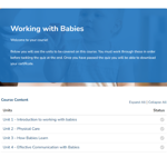 Working with Babies Unit Overview 