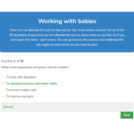 Working with Babies Quiz