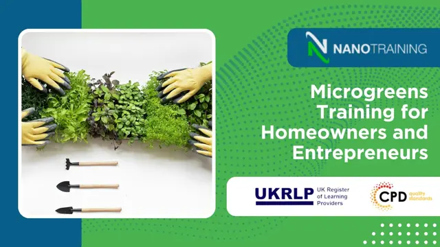 Microgreens Training for Homeowners and Entrepreneurs