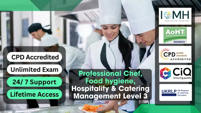 Professional Chef, Food hygiene, Hospitality & Catering Management Level 3