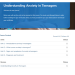Understanding Anxiety in Teenagers Unit Overview 