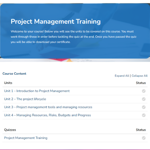 Project Management Training Unit Overview 