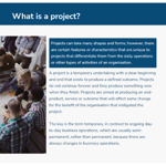 Project Management Training Slide Overview